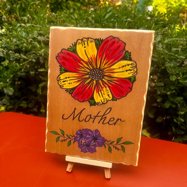 Mother. Bespoke wooden plaque 