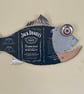 Jack Daniels Whiskey Weird Fish Garden Bar Fisherman Wall Art Pub Fishing  