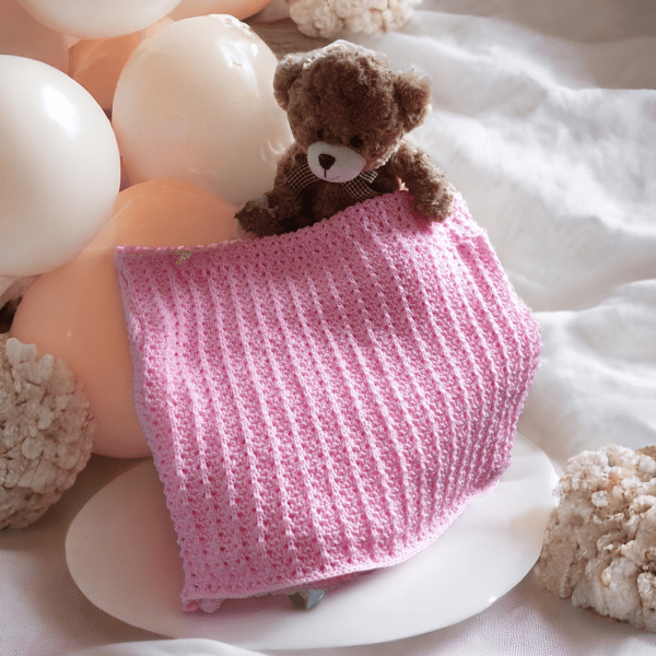 Handknitted baby blanket