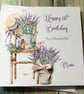 Lavender Birthday Card For Woman Happy Birthday Mum Nan Nanny Grandma  - Image 1