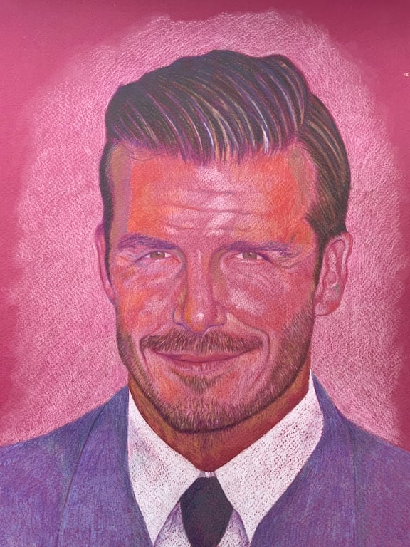 A portrait of David Beckham