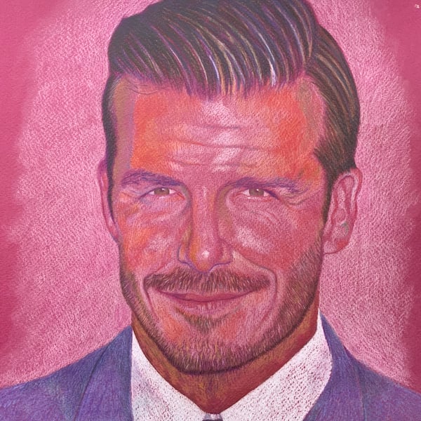 A portrait of David Beckham