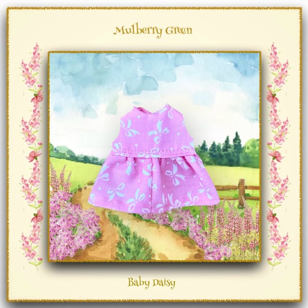 Pink Bow Dress for Baby Daisy 