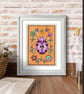 Ladybird Art Print: Folk-Art Botanical Insect Wall  (physical print) - Image 3