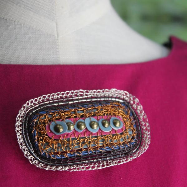 Banner Brooch - sustainable jewellery  