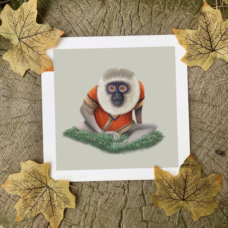 Monkey Art Print