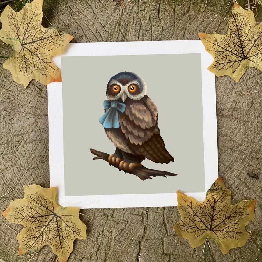 Spectacled Owl Art Print