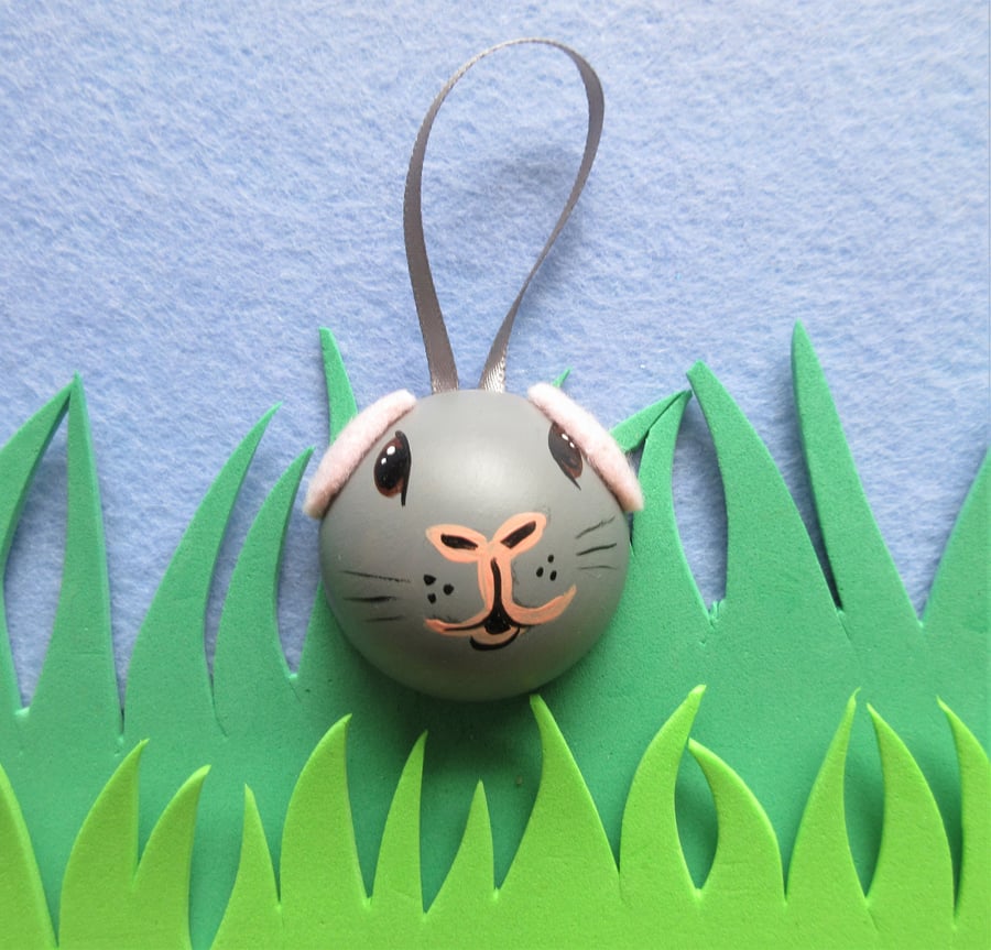 Guinea Pig Bauble Christmas Tree Hanging Decoration Guinea Pig Head