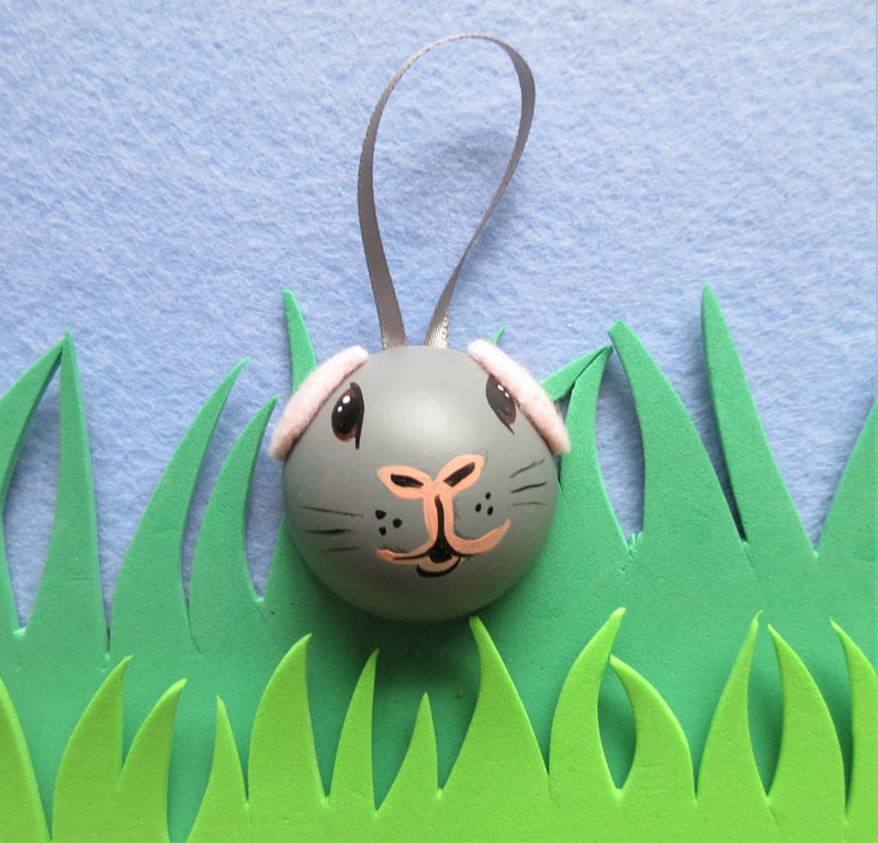 Guinea Pig Bauble Christmas Tree Hanging Decoration Guinea Pig Head