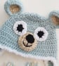 Newborn hat, neutral newborn winter hat, newborn photography prop, baby winter h - Image 2