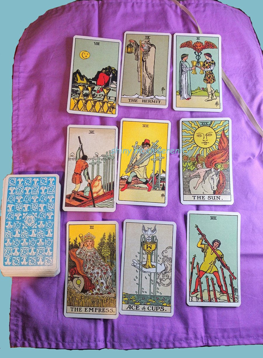 Tarot Reading Mat & Wrap, Star Constellations.