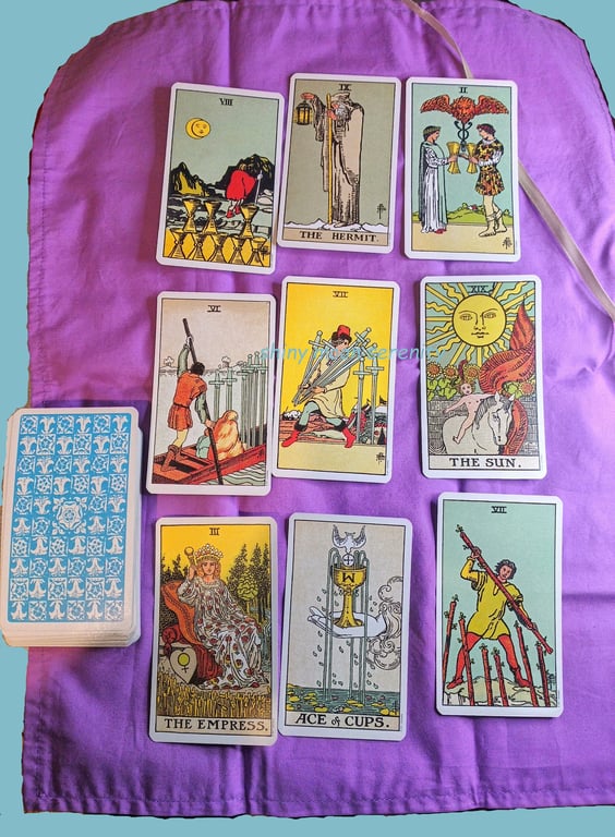 Tarot Reading Mat & Wrap, Star Constellations.