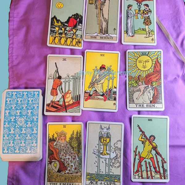 Tarot Reading Mat & Wrap, Star Constellations.