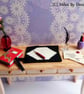 1:12 Scale Writing Desk Accessories Set - Image 3