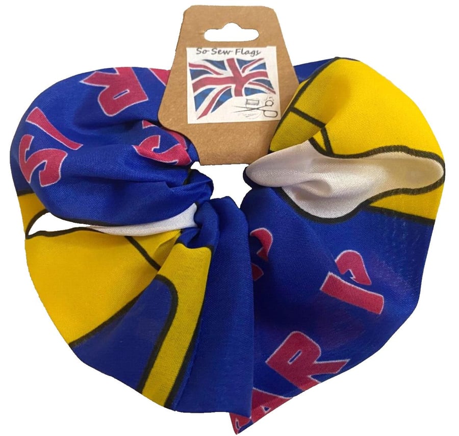 This Bar Is Open Pub Flag Hair Scrunchie Scrunchies Accessory Band Elastic