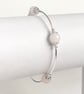 Rose Quartz Sterling Silver Bracelet  - Image 1