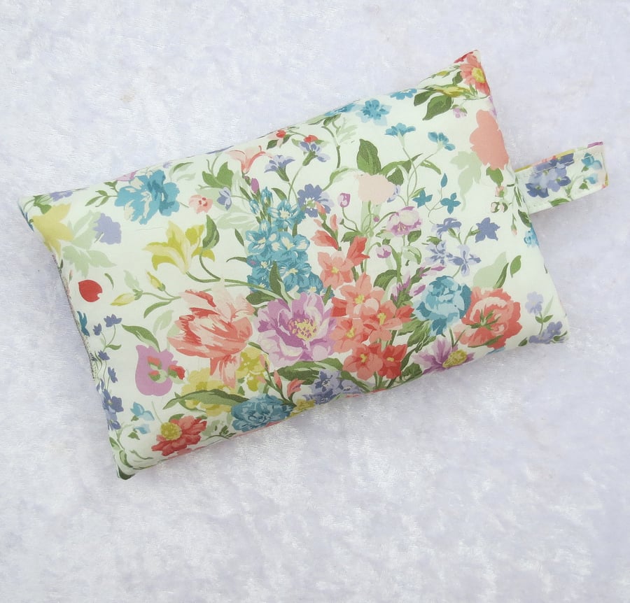 Mouse wrist rest, wrist support, made from Liberty Tana Lawn