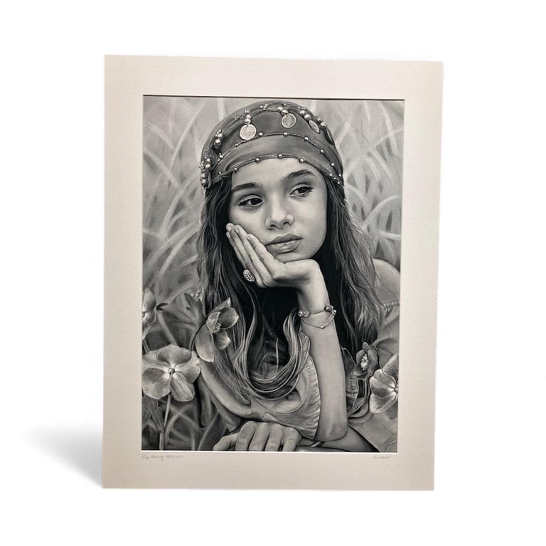 Among Hellebores Limited Edition Gicl e Print With Mount.