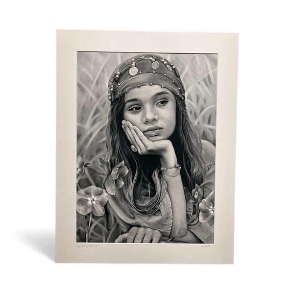 Among Hellebores Limited Edition Gicl e Print With Mount.