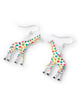 Giraffe Drop Earrings - Handmade - Image 3
