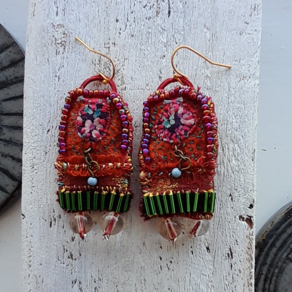 Textile Earrings