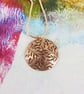 Enamel Pendant in Copper and Enamel with Colourful Glass Pieces. - Image 3