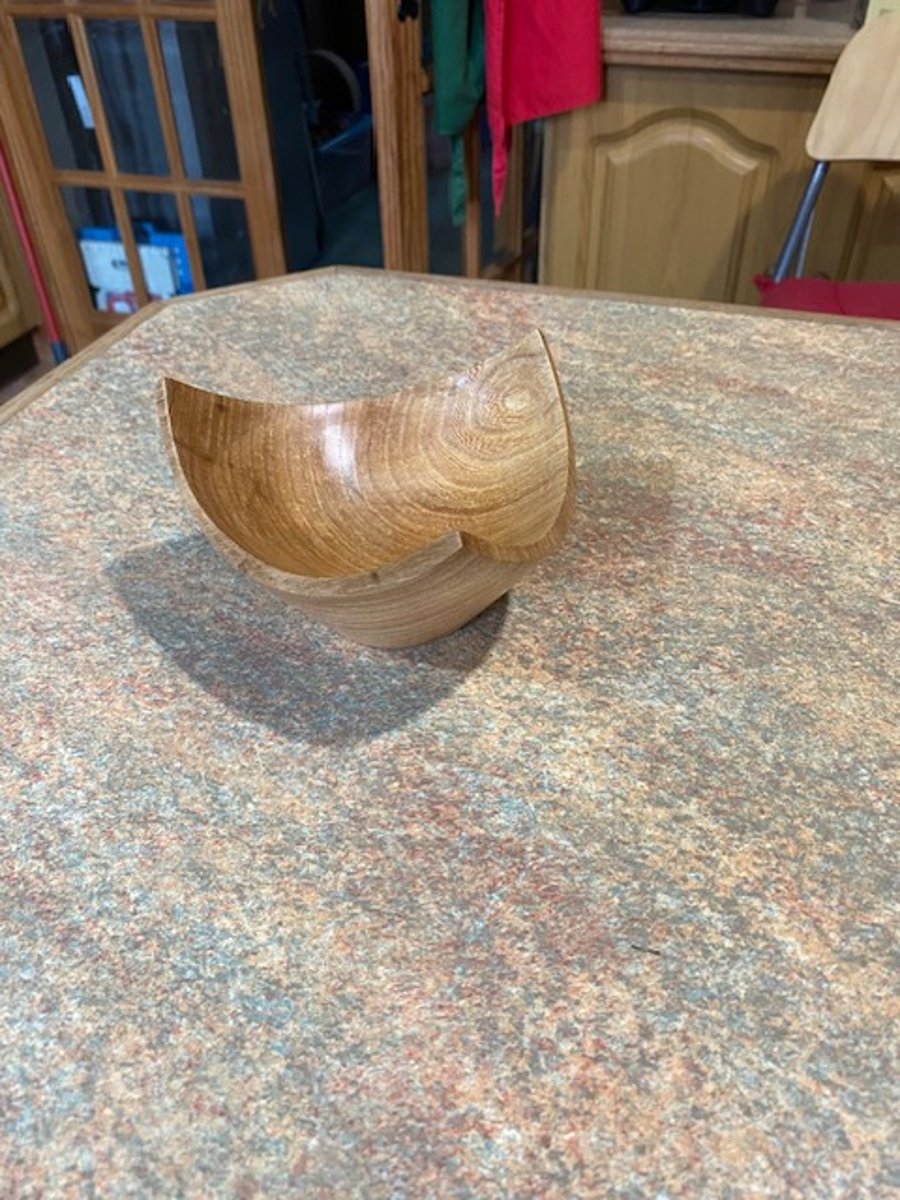 Triangular Elm bowl