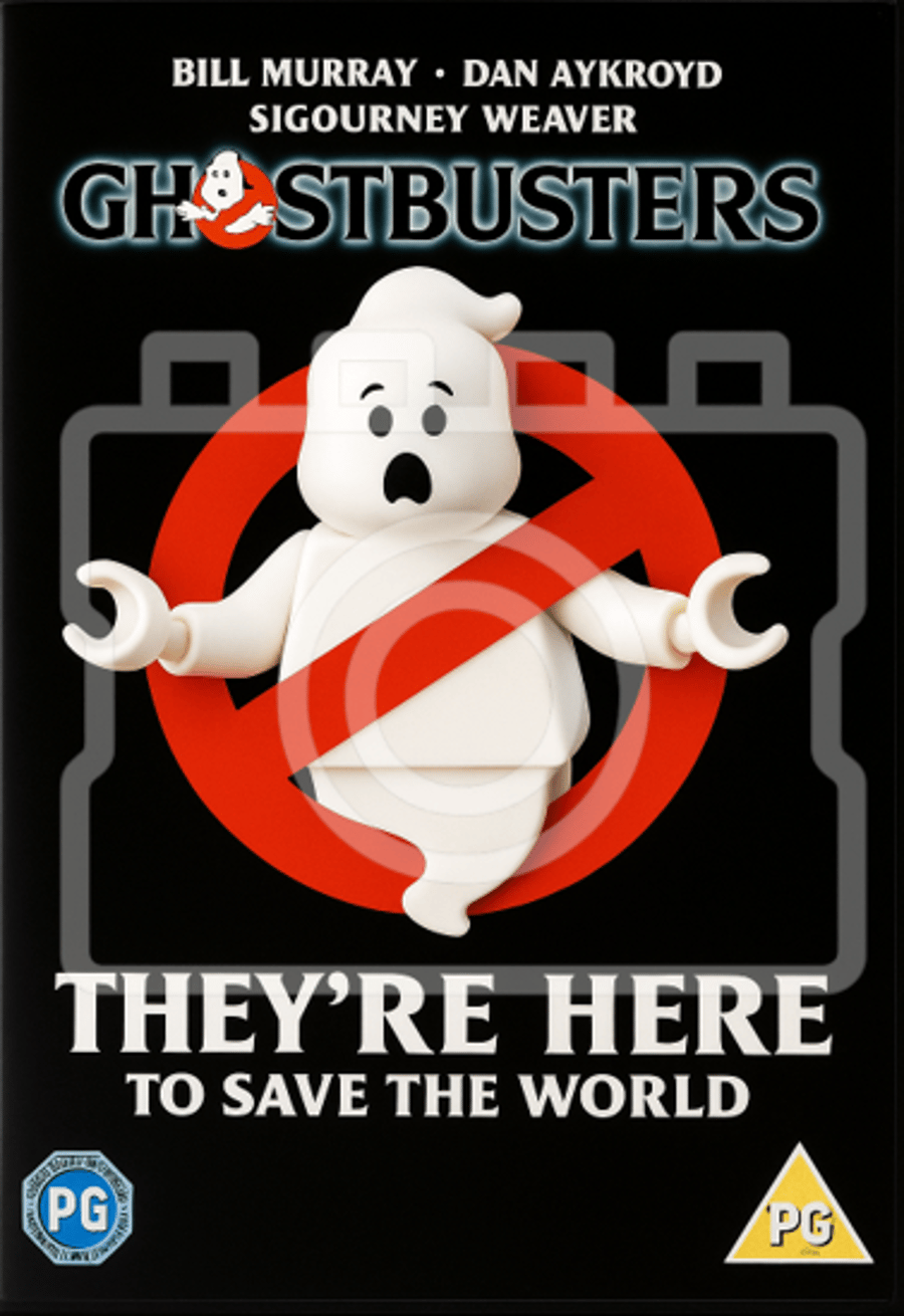 GHOSTBUSTERS - LEGO-Inspired A4 Movie Poster Print - Ready to Frame