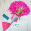 Mermaid Art Doll Pink