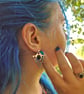 Sterling silver and black onyx earings - Image 2