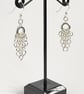 Sterling Silver Graduated Chainmaille Earrings  - Image 9