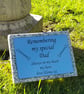  Memorial Grave Marker Dad Grave Plaque Cemetery Stone Headstone Cemetery plaque