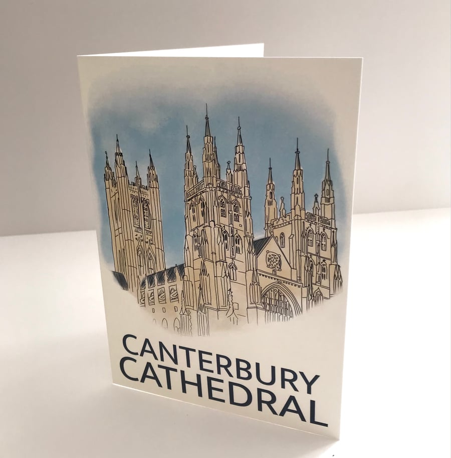 Canterbury Cathedral Poster Card 