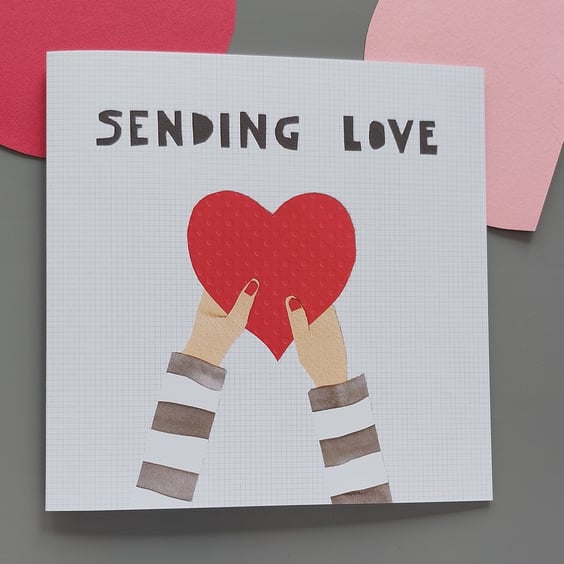 Sending Love thinking of you card