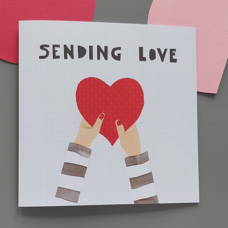 Sending Love thinking of you card