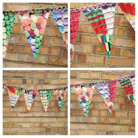 Bunting in sweets pvc.  Garden bunting. SALE