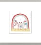 Mum under the rainbow, handmade card - Image 2