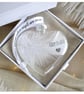 Brother Memorial Feather Bauble, In Memory of Brother, Heart Glass Christmas Orn - Image 9