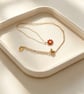 Minimalist Daisy Necklace – Stainless Steel - Red, Lilac, White or Turquoise - Image 8
