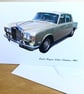 Rolls Royce Silver Shadow - Birthday, Anniversary, Retirement or Plain Card - Image 2