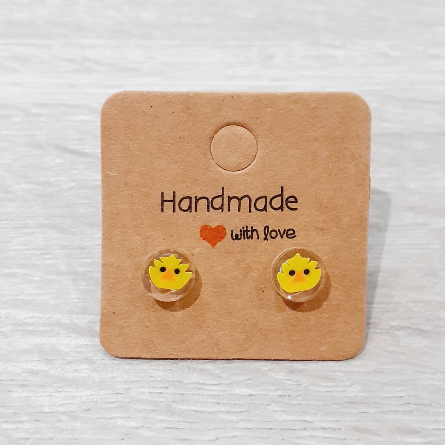 Tiny Chick Stud Earrings
