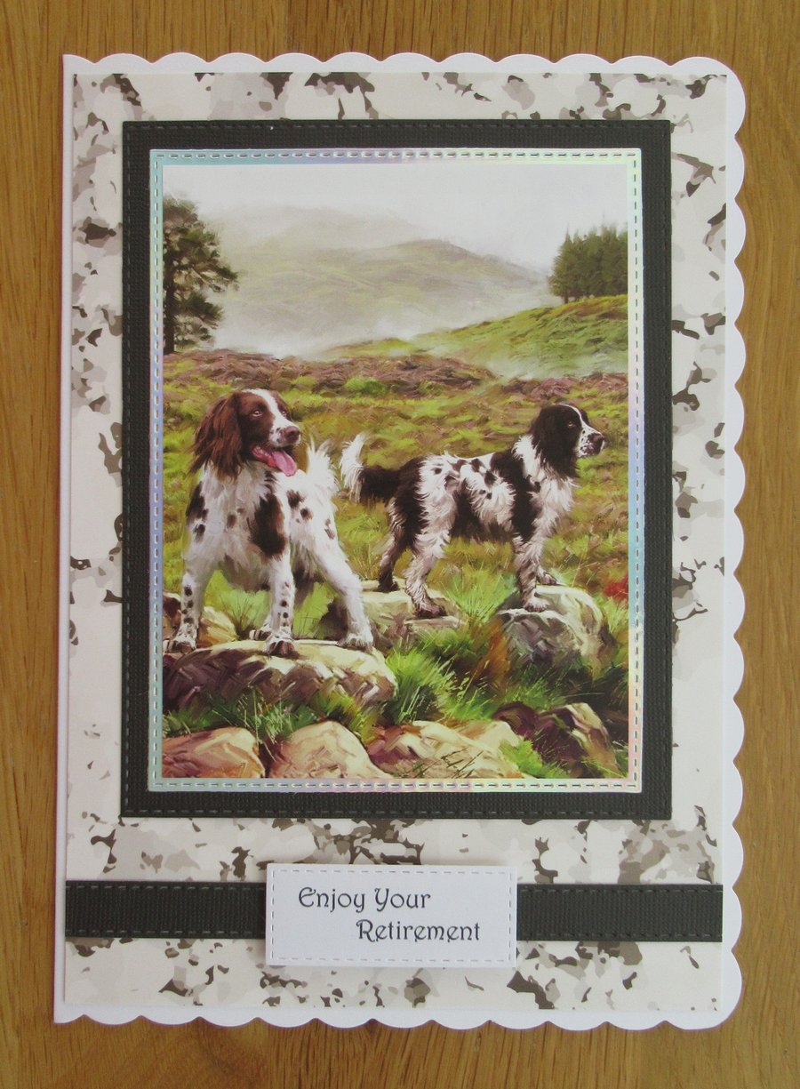 Springer Spaniels - Retirement Card A5