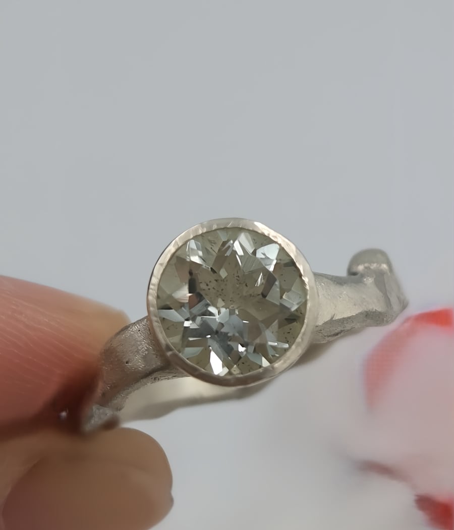 Serenity Glow Sterling Silver Ring