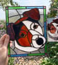 Your Pet in Stained Glass - Custom Stained Glass Pet Portrait