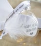 With You Always Memorial Round Feather Bauble, Round Glass Christmas Ornament, R - Image 3
