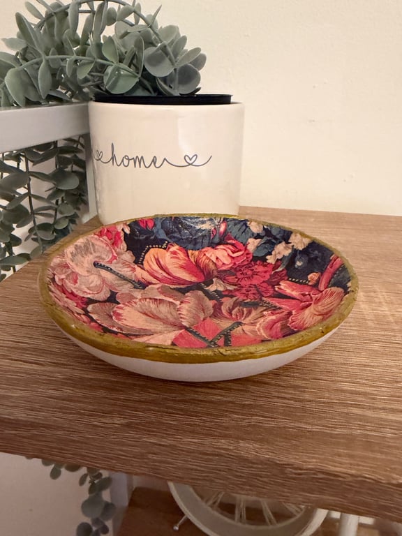 Decoupage Trinket Dish