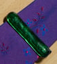Green Dichroic Glass Tie Clip - 4065 - Image 2