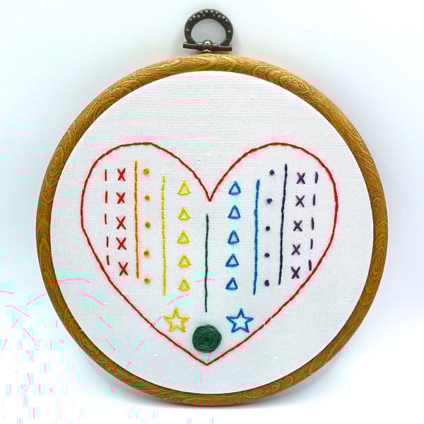 Beginner's Embroidery Stitch Sampler PDF, Easy Step-by-Step Guide, DIY Embroider