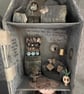 Paper mache doll in a handmade box - Image 2