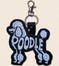 Poodle Keyring - Dog Silhouette Word Art Accessory - Image 3